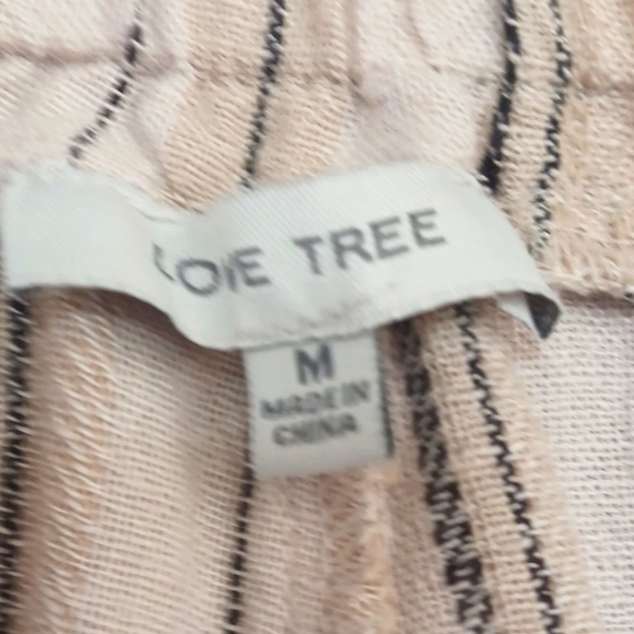 Love Tree Women's  Striped Linen Blend Pants Sz M - Picture 4 of 10